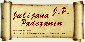 Julijana Padežanin vizit kartica